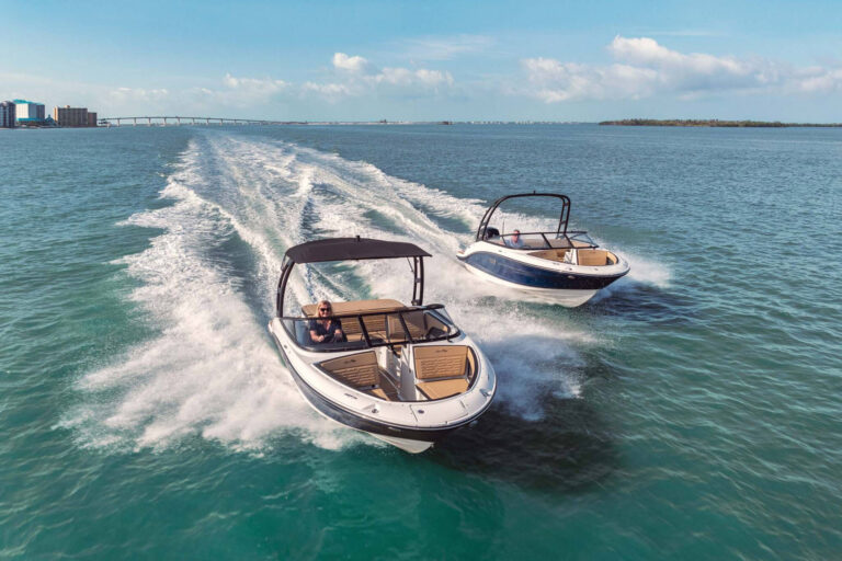 The Sea Ray SPX 190 Outboard and Sterndrive.