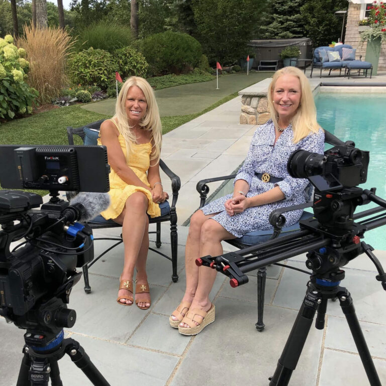 Parker making people feel comfortable sharing their stories on camera with her.