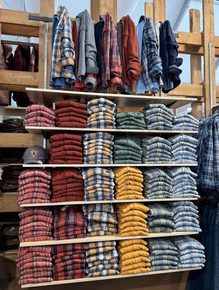 Our famous flannel can be found in the store or online.