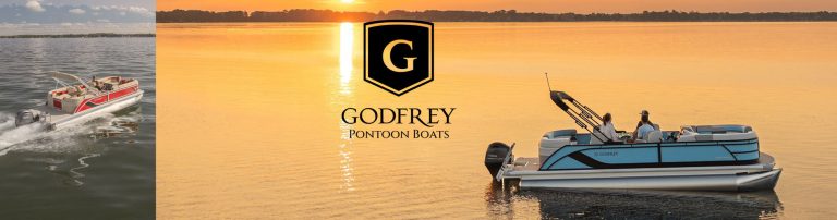 Godrey pontoon boats top image 768x202